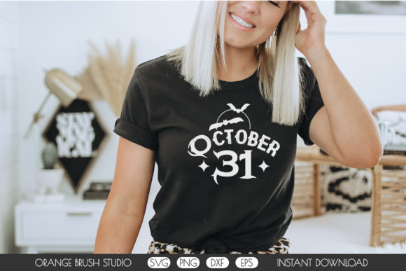 31 October Halloween SVG Cut File: Graphics & Crafts