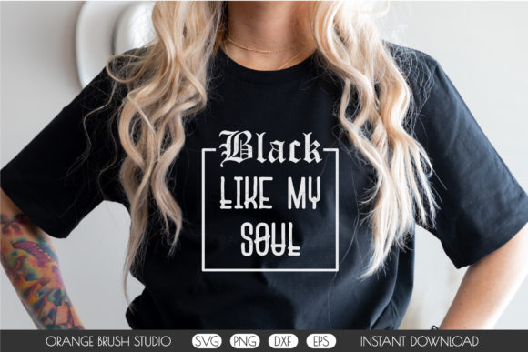 Black Like My Soul. Halloween Witch SVG
