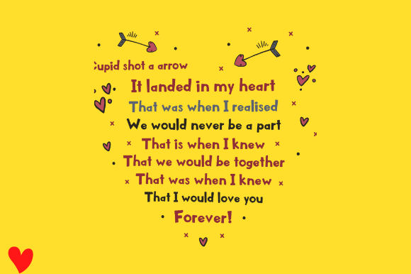 BOYFRIEND GIRLFRIEND HEART ANNIVERSARY