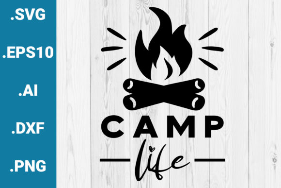 Camp Life SVG for Crafts and Graphics