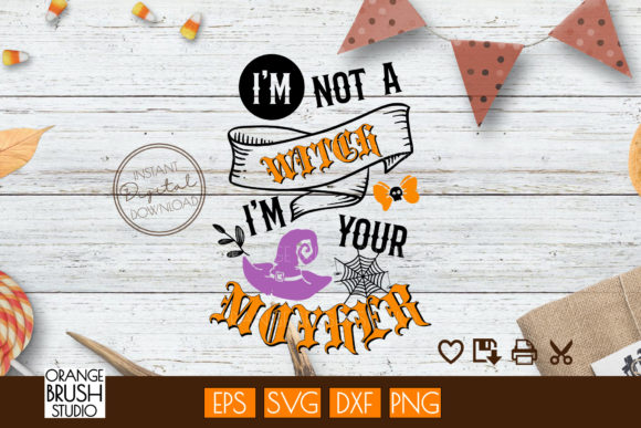 Halloween Mom Svg for Cricut. Witch SVG
