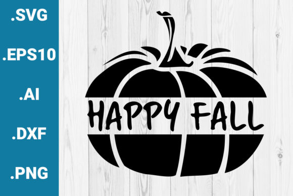 Happy Fall Pumpkin SVG for Crafts and Graphics