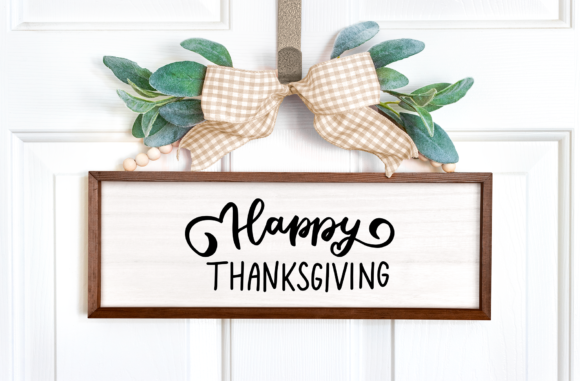 Happy Thanksgiving Svg Hand Lettering Graphics