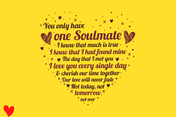 VALENTINES DAY ANNIVERSARY SOULMATE SVG Graphics & Crafts