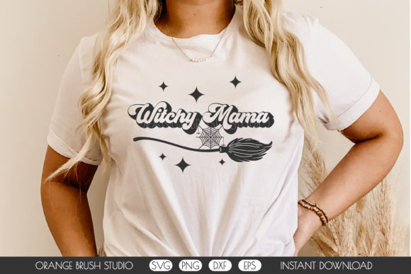 Witchy Mama SVG Halloween Witch Cut File